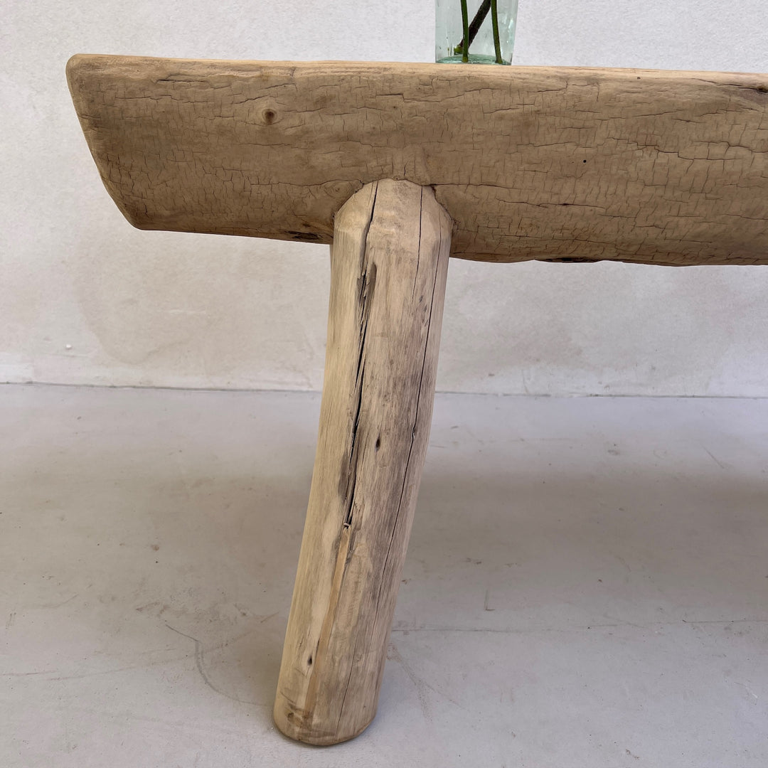 Rustic Tree trunk bench Aldsworth