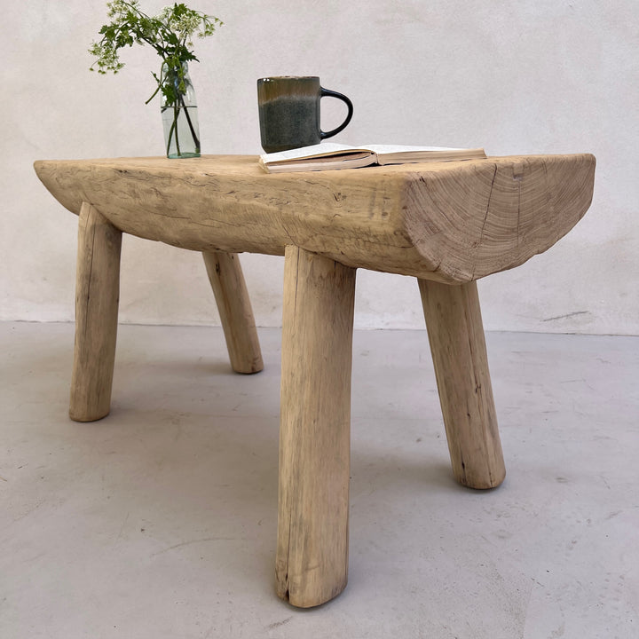 Rustic Tree trunk bench Aldsworth