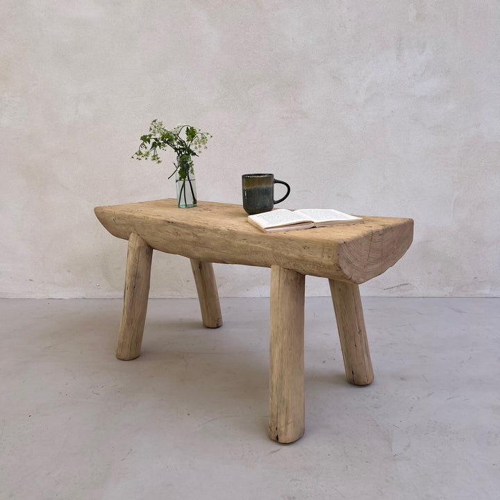 Rustic Tree trunk bench Aldsworth