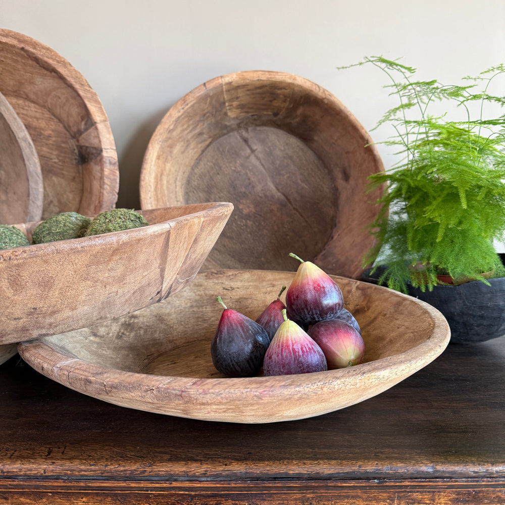Rustic Vintage Wooden Bowl