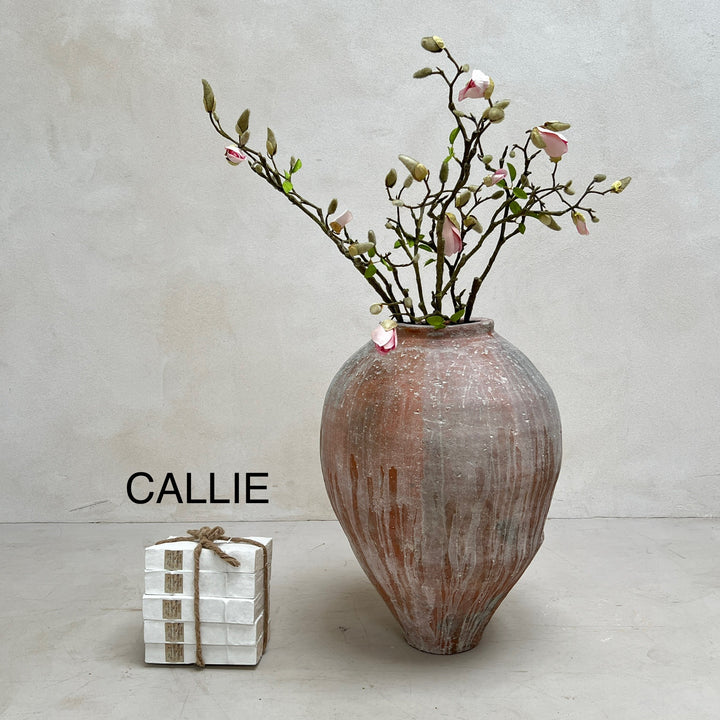 Rustic White Medium Urns