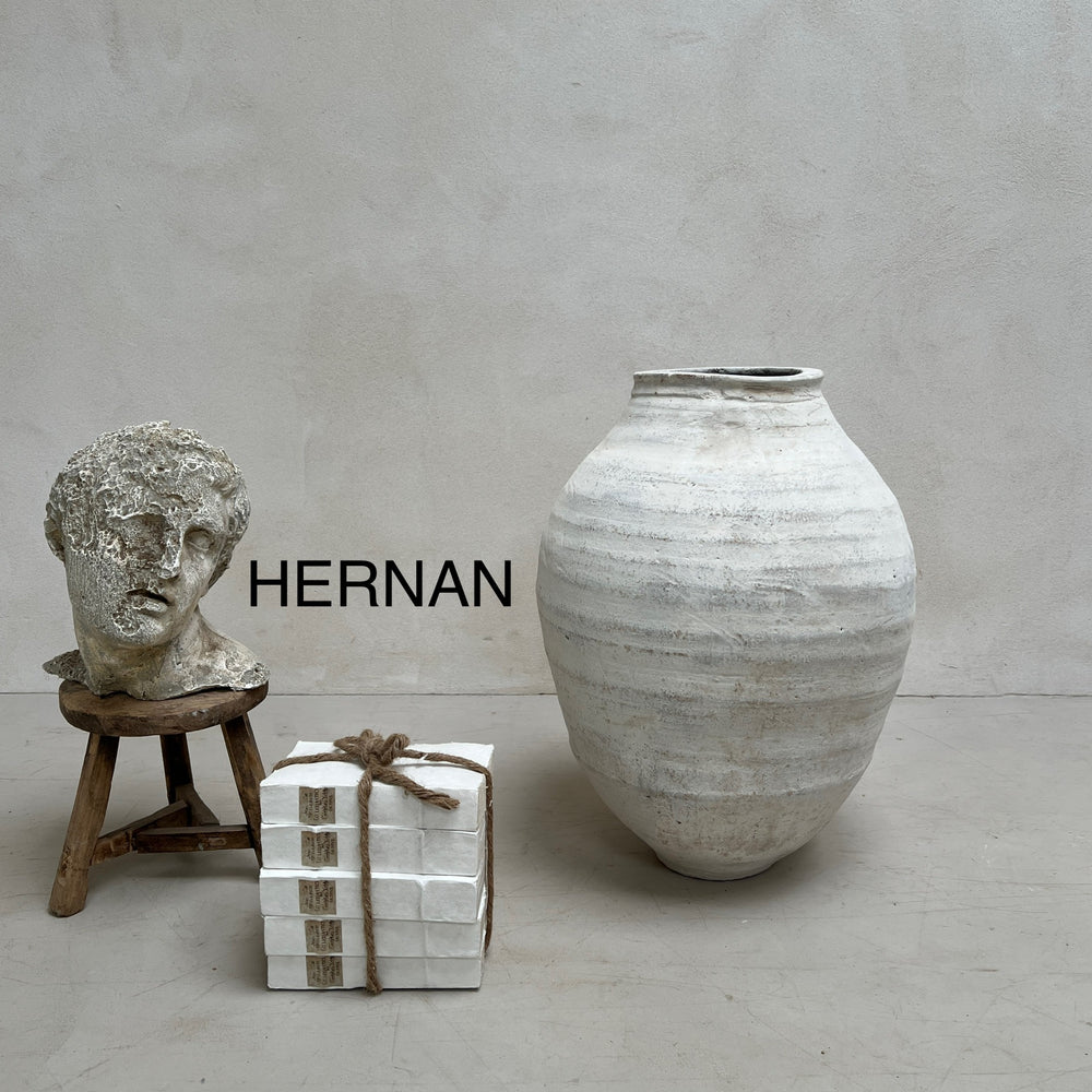 Rustic White Medium Urns