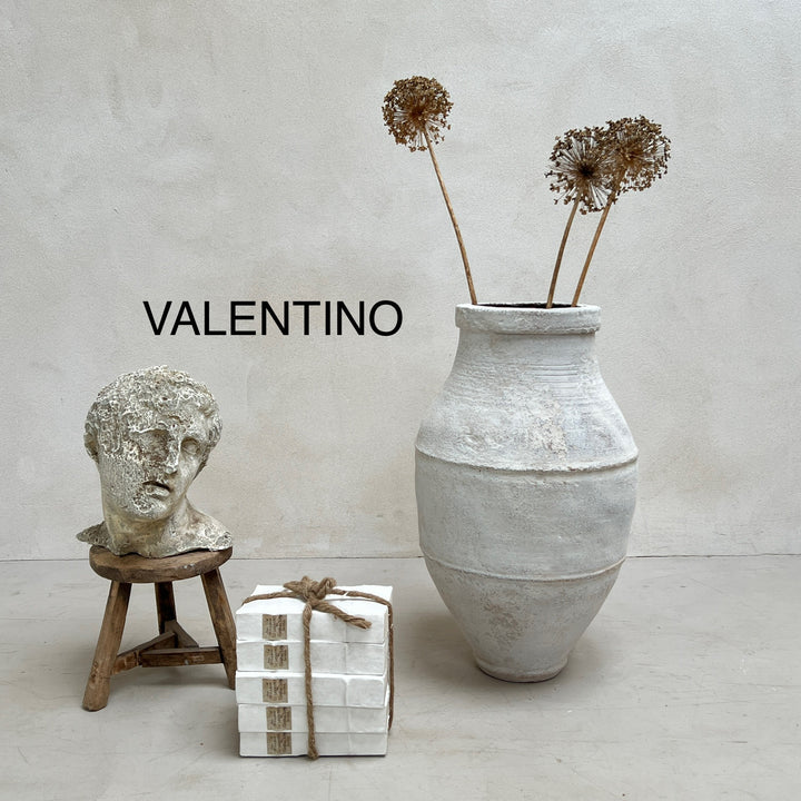 Rustic White Medium Urns