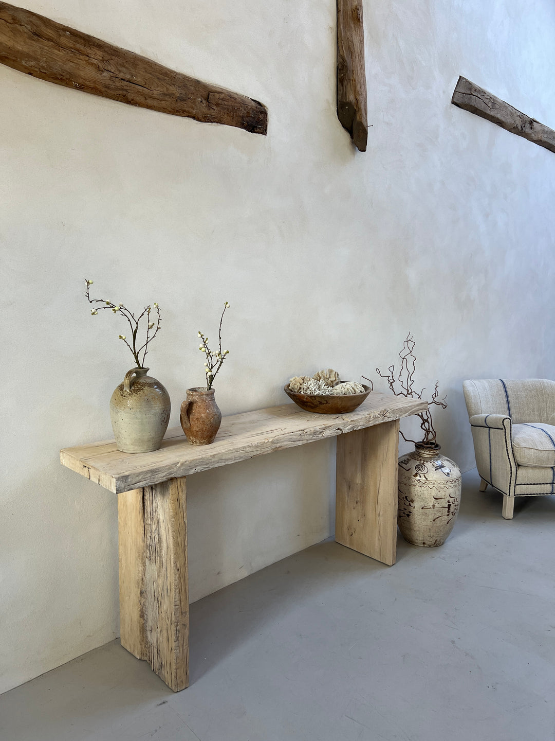 Rustic Whitewashed Console table Cumbria