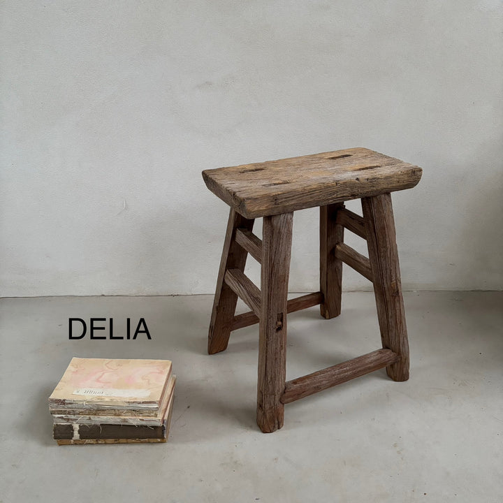 Rustic Wood Antique Stool (select from photo) 
