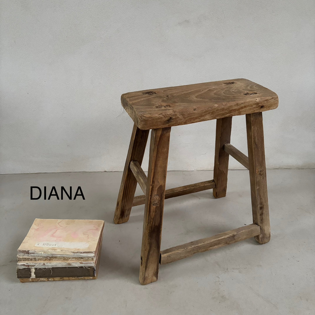 Rustic Wood Antique Stool (select from photo) 