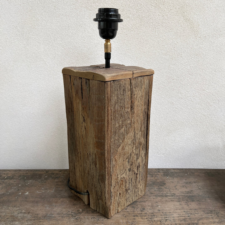 Rustic Wooden Lamp Base