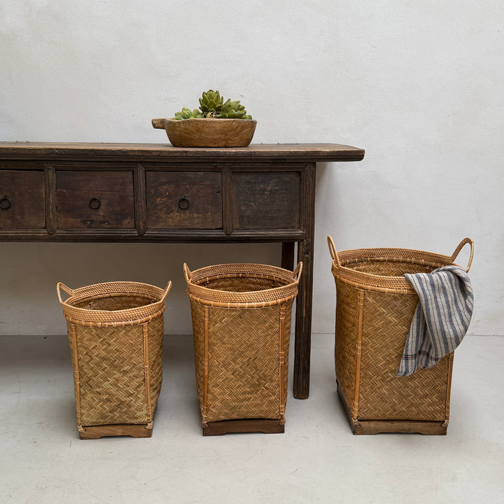 Rustic Woven Bamboo Basket | Lombok 