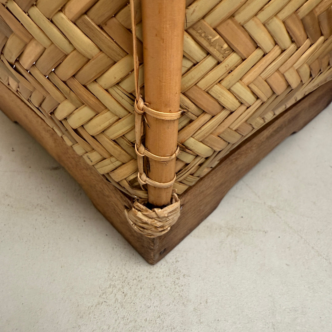 Rustic Woven Bamboo Basket | Lombok