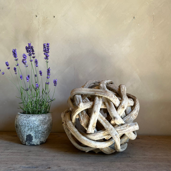 Rustic woven root ball