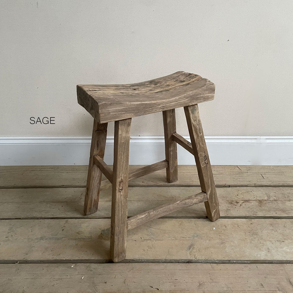 Antique Side Table | Large Stool