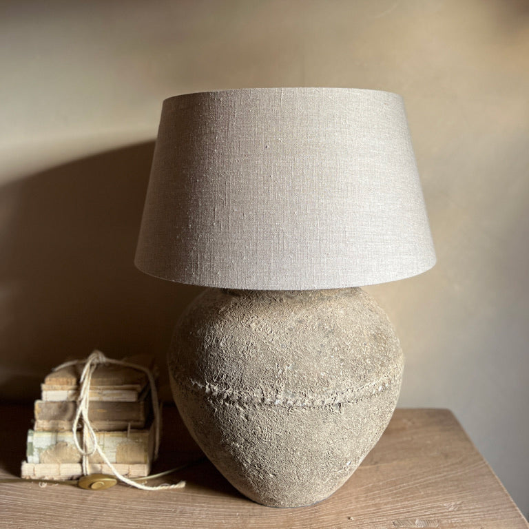 Rustic Stone Table Lamp | Large