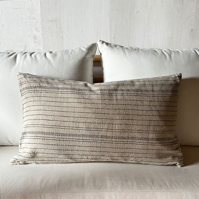 Linen striped cushion Naymah
