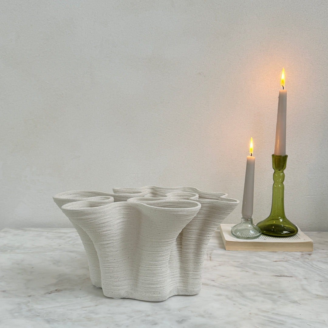 Sculptural Wave Vase