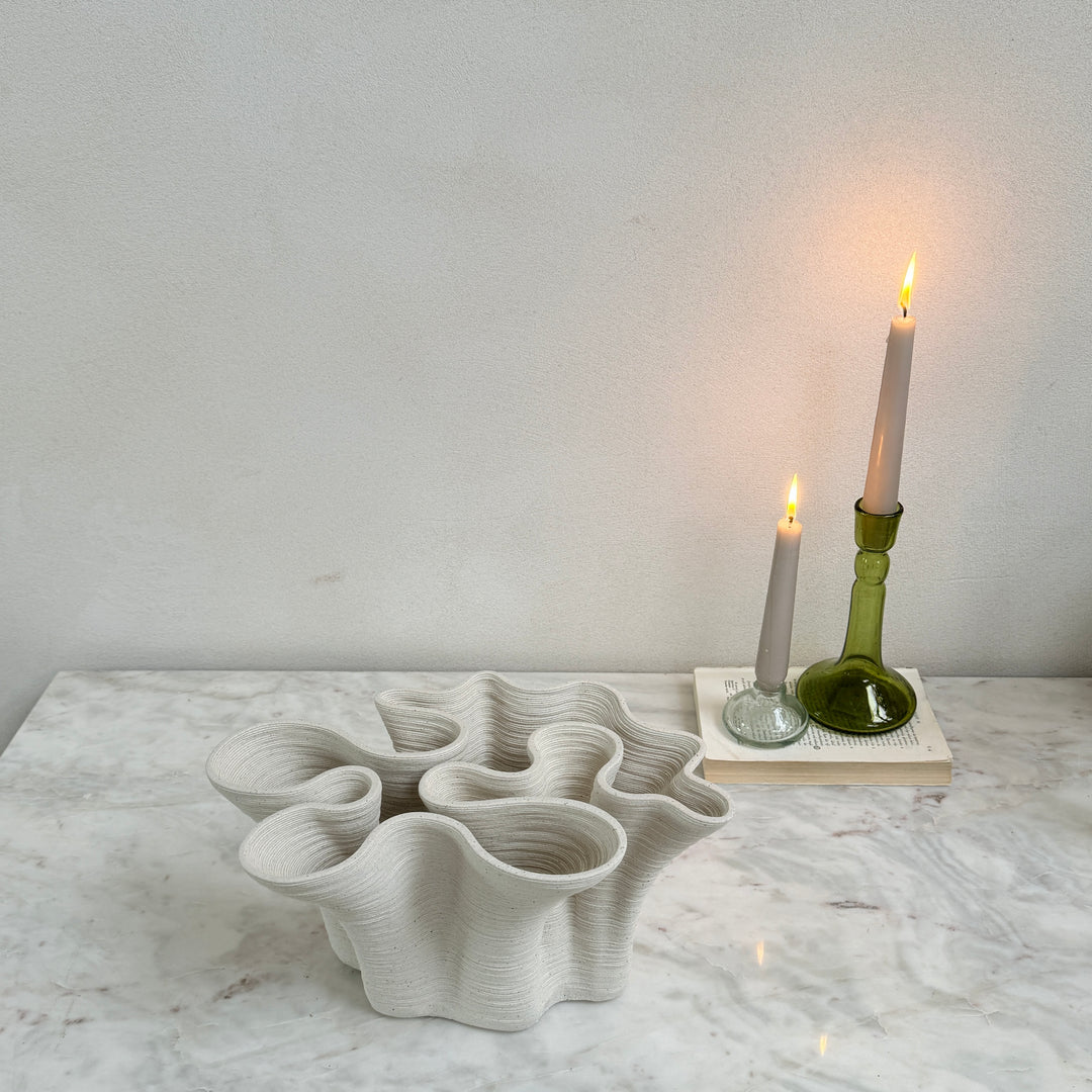 Sculptural Wave Vase