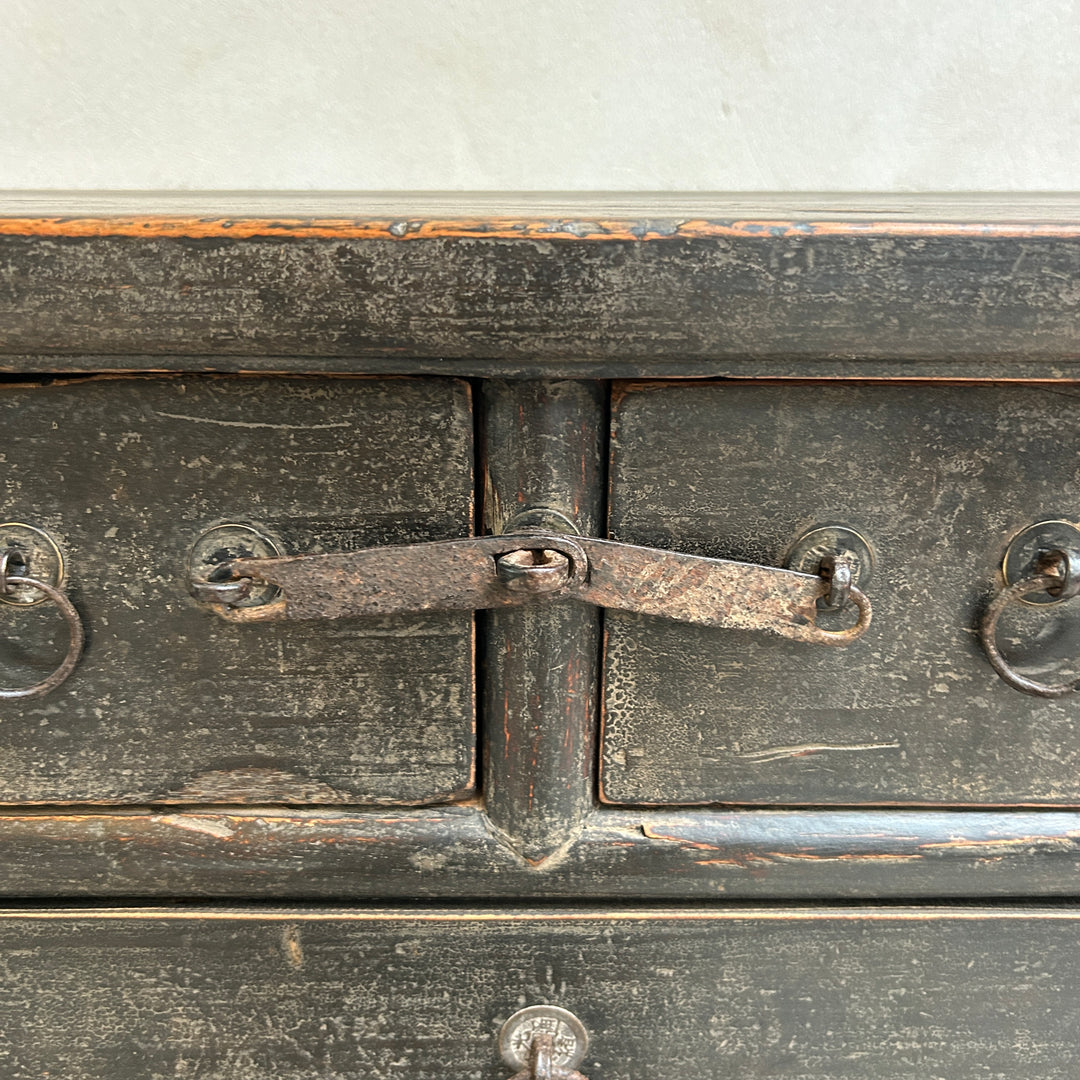 Small Antique Black Console Table | Shere
