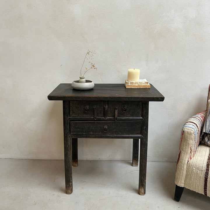 Small Antique Black Console Table | Shere