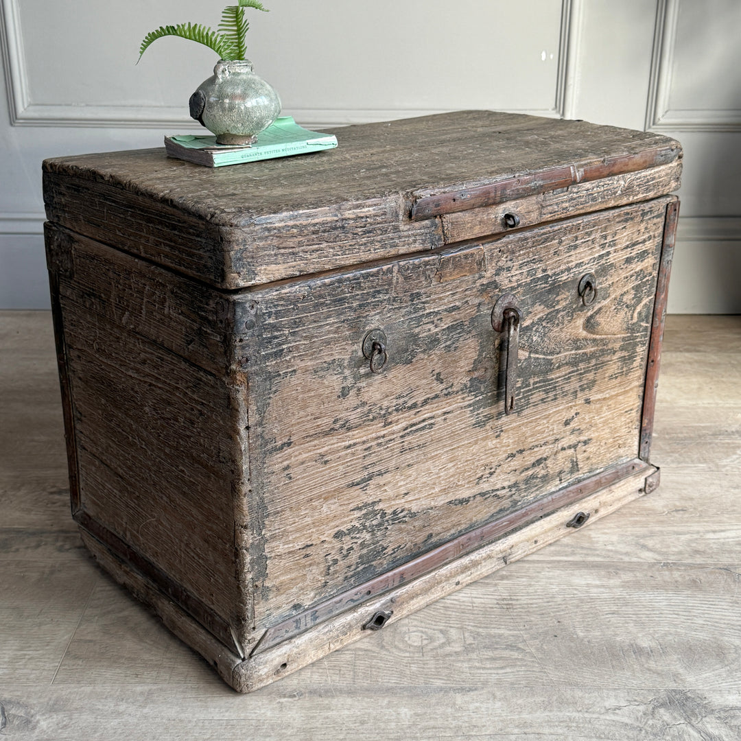 Small Antique Blanket Box | Kanji