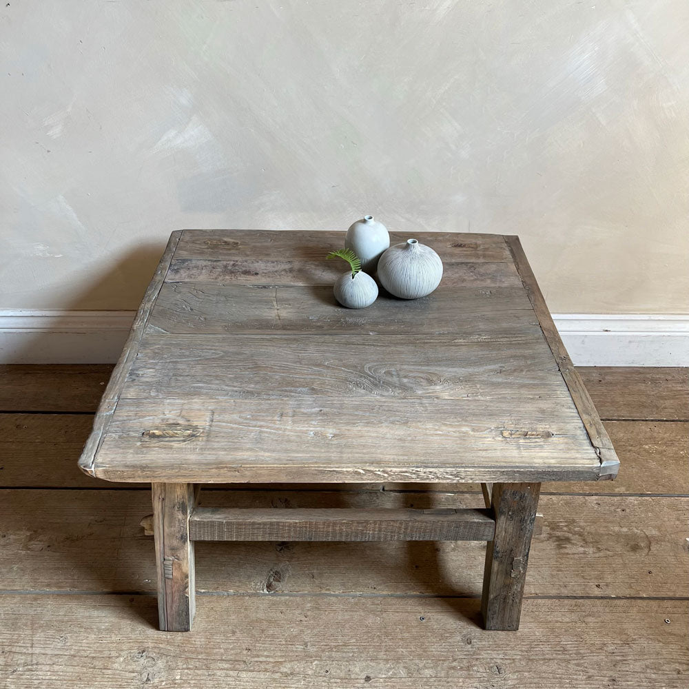 Small Antique Coffee Table Porthminster areial view of surface