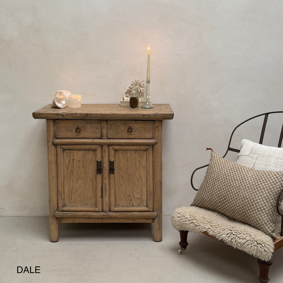 Small Antique Elm Cupboards