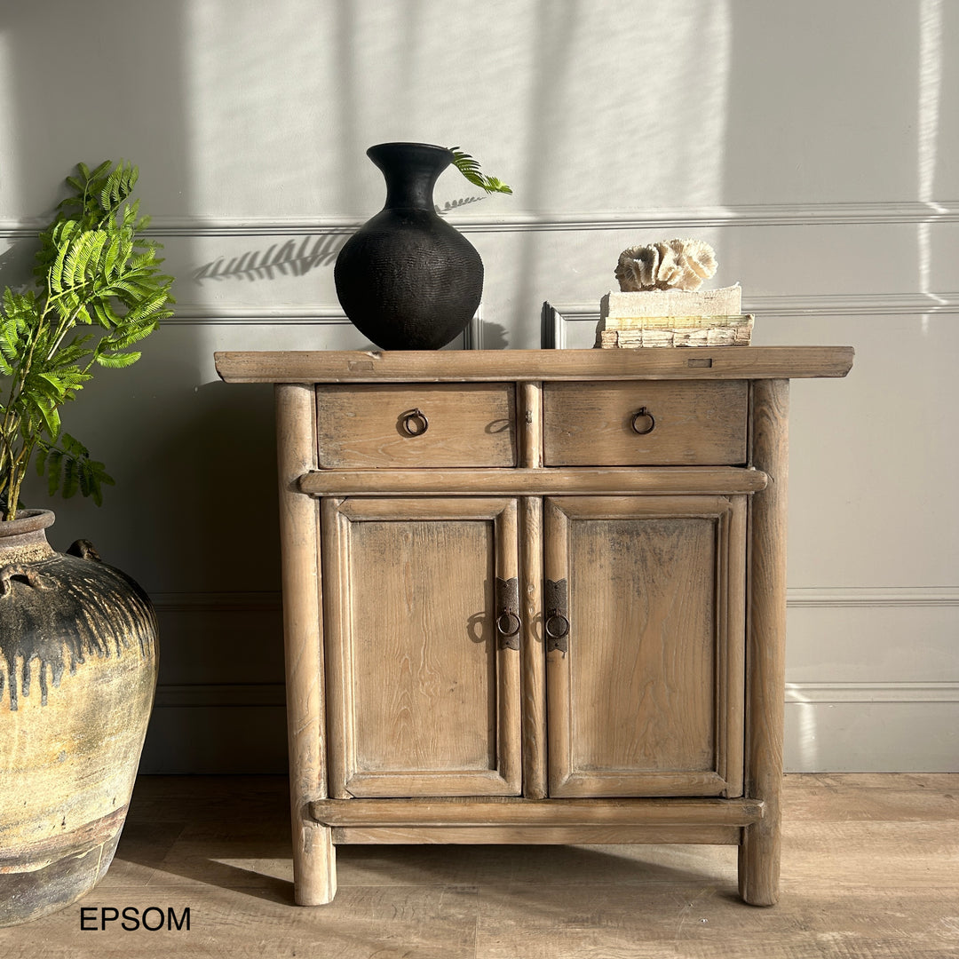Small Antique Elm Cupboards