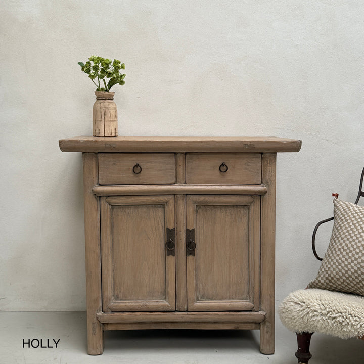 Small Antique Elm Cupboards