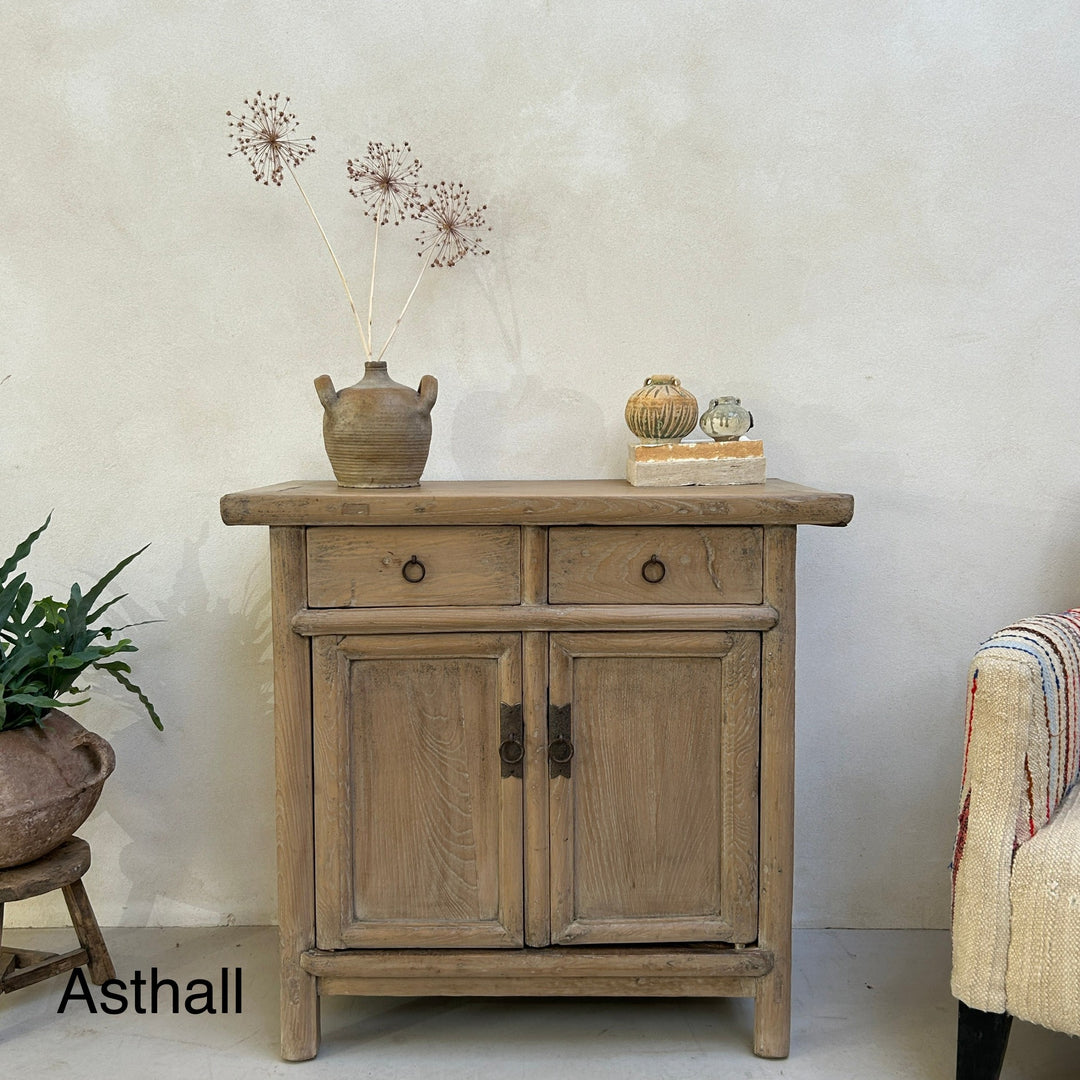Small Antique Elm Cupboards