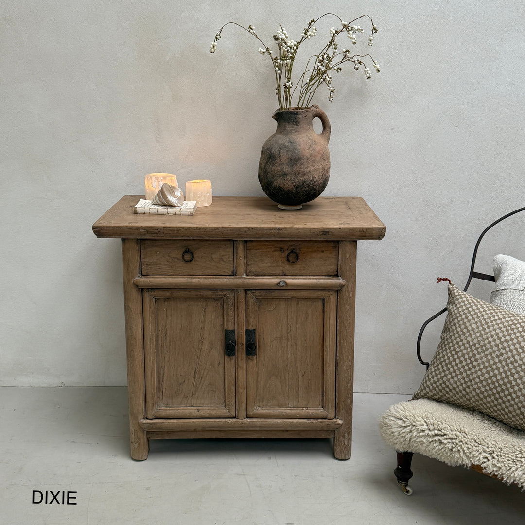 Small Antique Elm Cupboards