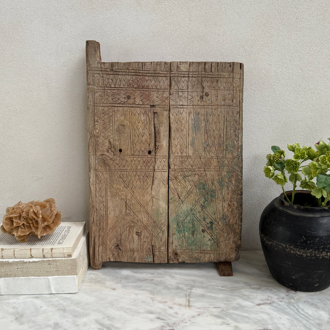 Small Antique Moroccan Door Artwork No:5