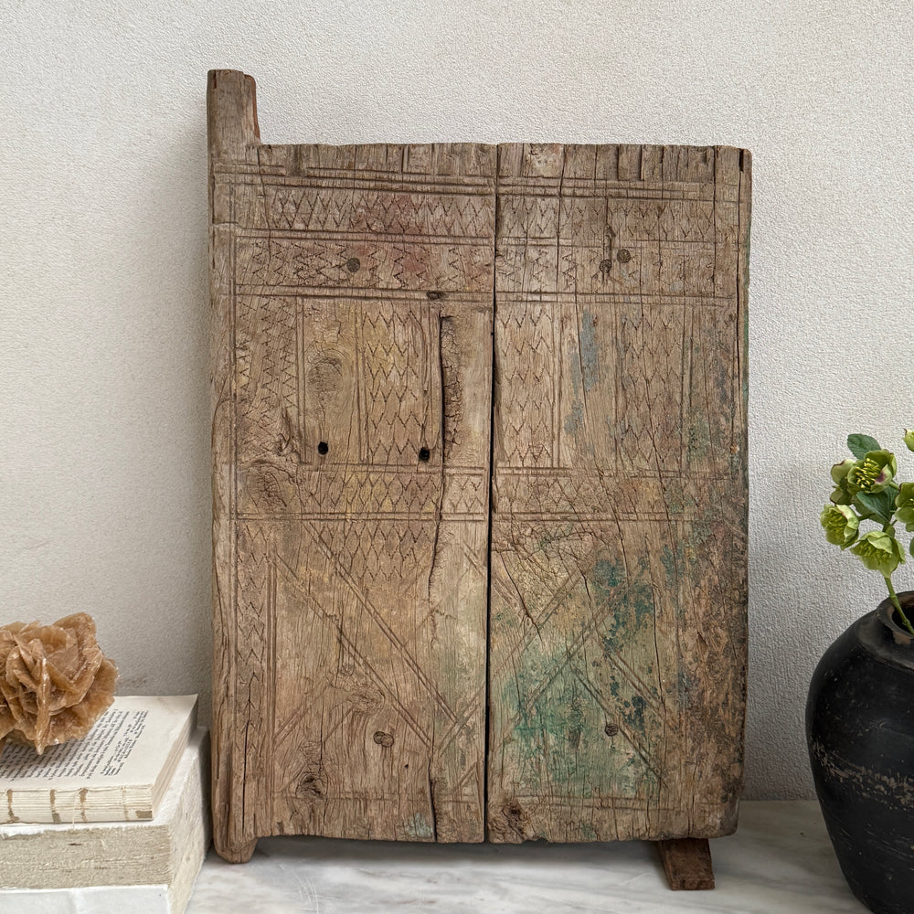 Small Antique Moroccan Door Artwork No:5