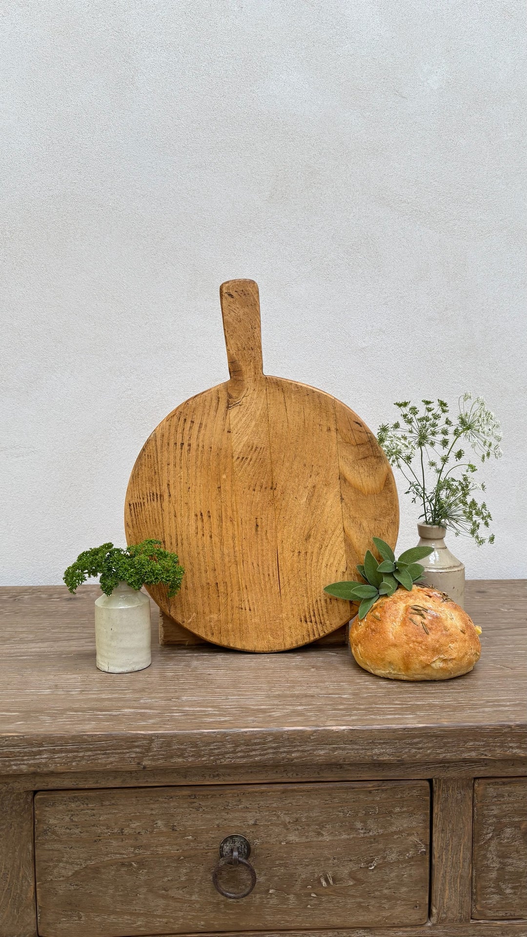 Small Antique Rustic Breadboard (Select from photo)