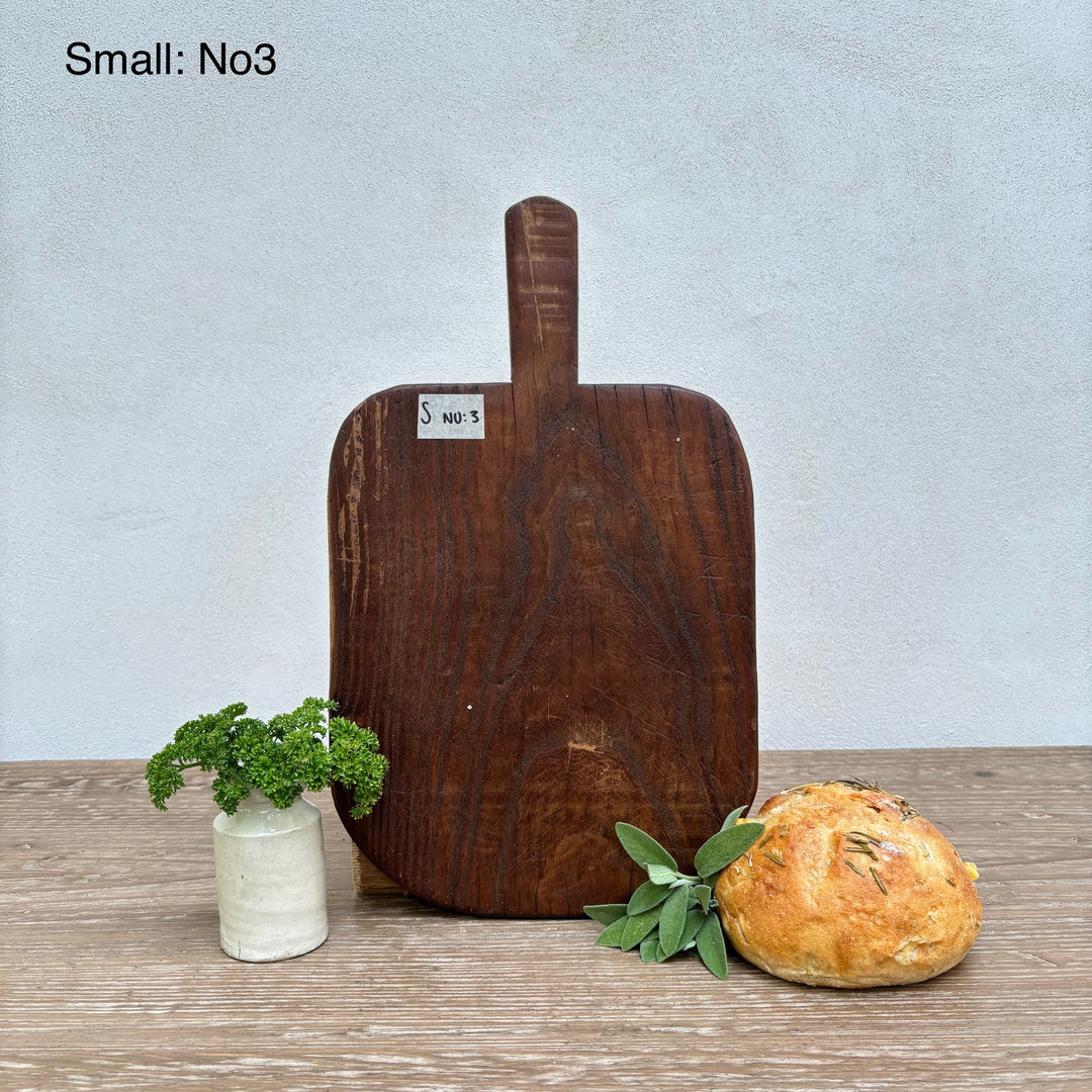 Small Antique Rustic Breadboard (Select from photo)