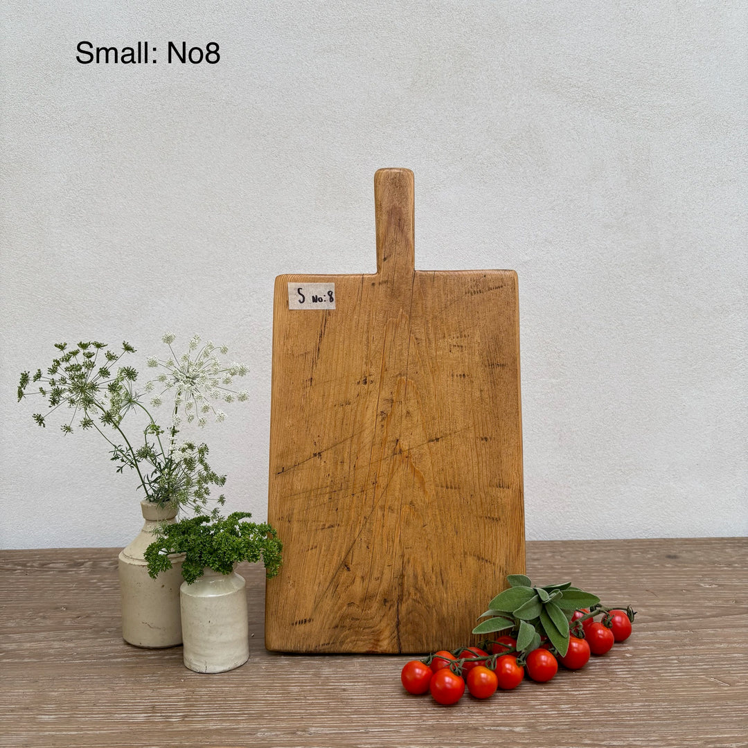 Small Antique Rustic Breadboard (Select from photo)