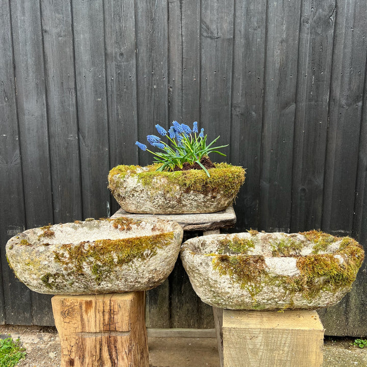 Small Antique stone Planter 4 