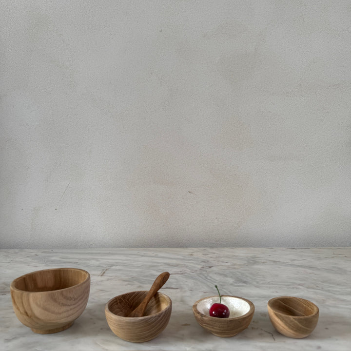 Small Teak Wood Bowls