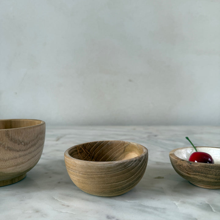Small Teak Wood Bowls