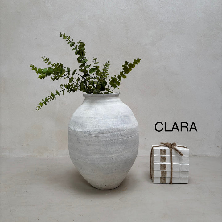 Small White Antique Urns