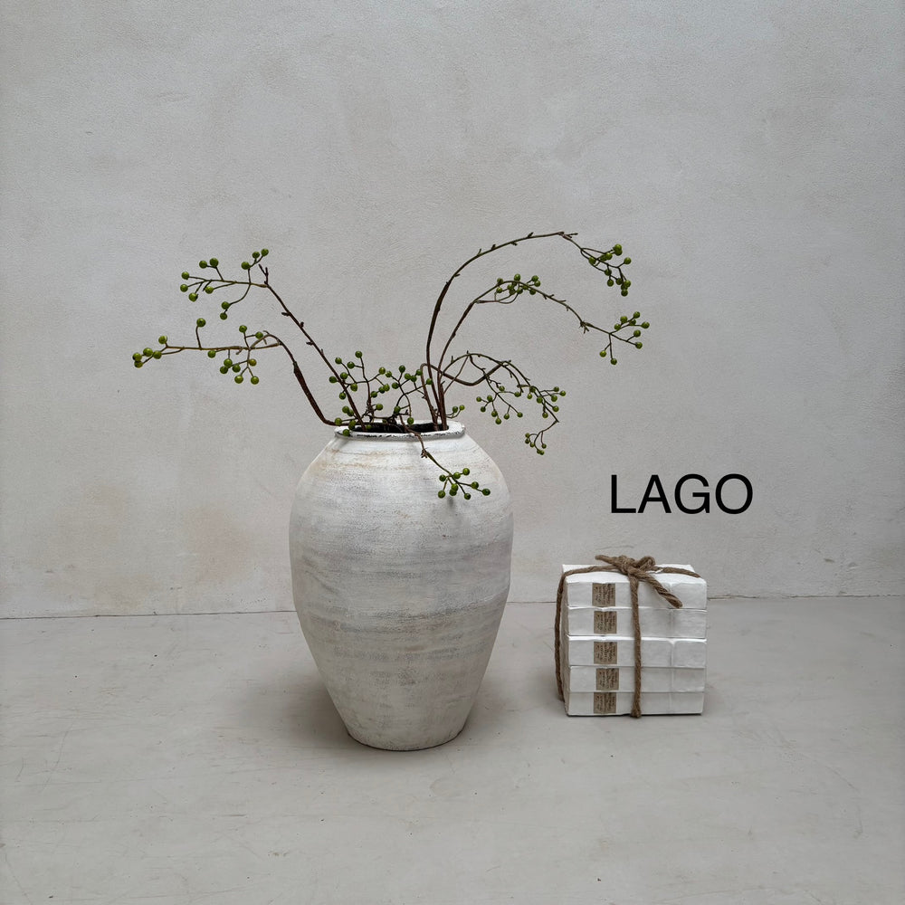 Small White Antique Urns