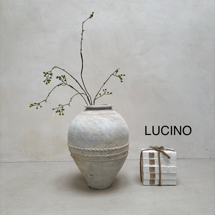 Small White Antique Urns