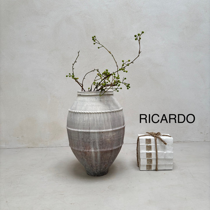 Small White Antique Urns