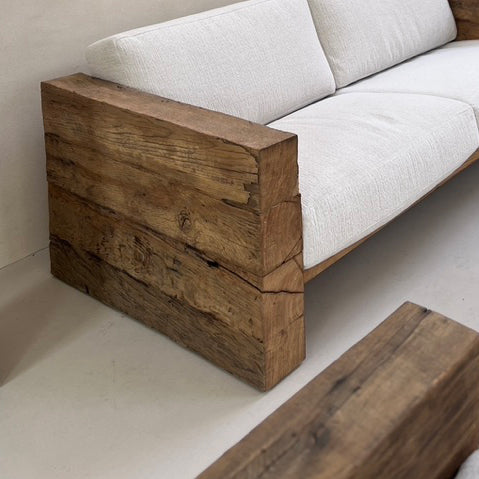 Rustic Oak Outdoor Lounge Seating