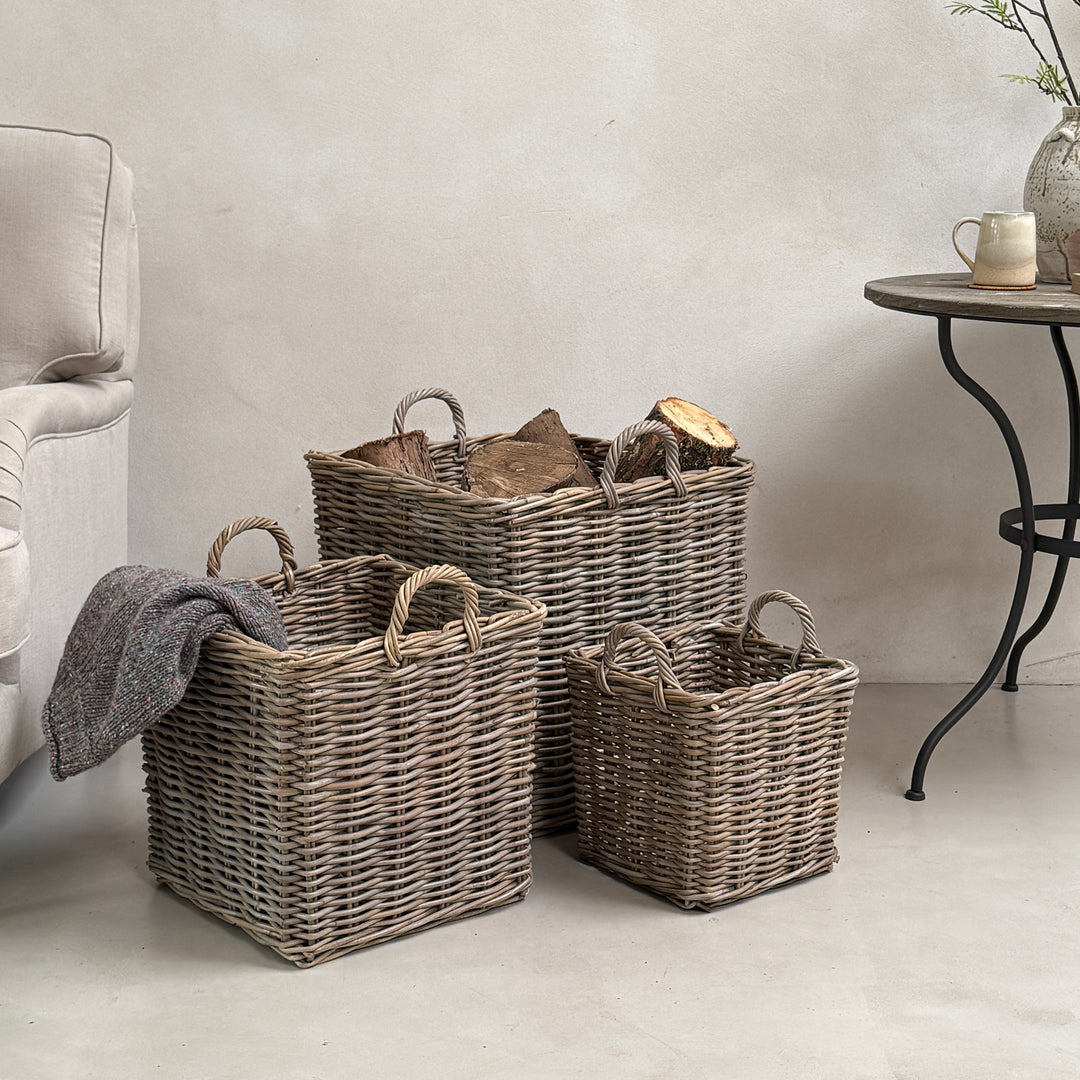 Square Log Baskets