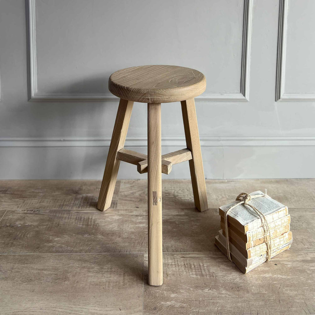 Reclaimed Round stool St Ives