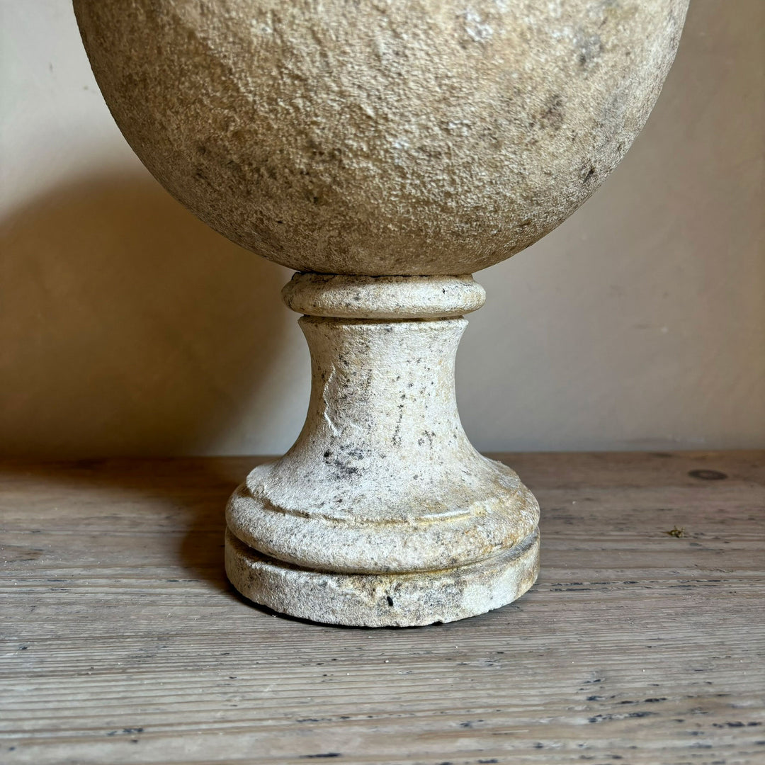 Stone stand for aged stone sphere