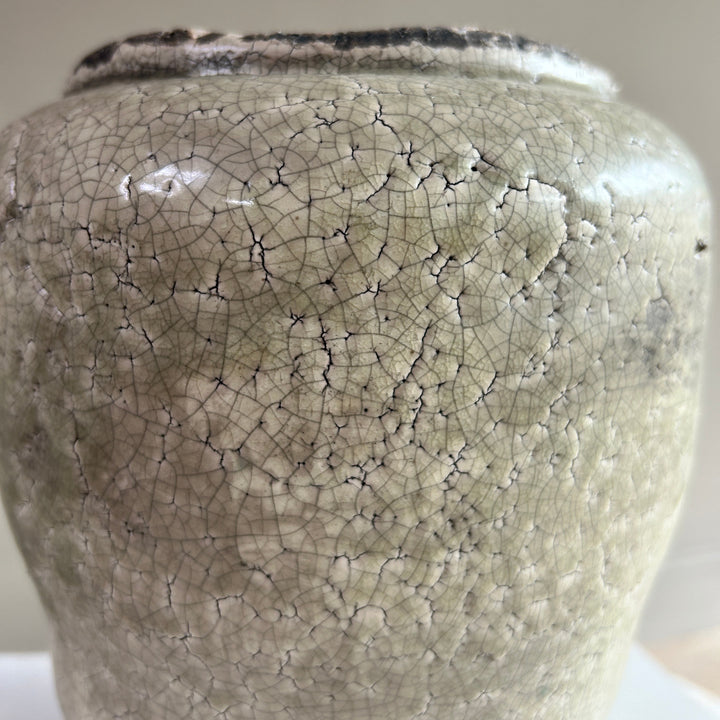 Stone Crackle Glaze Pot | Clarissa