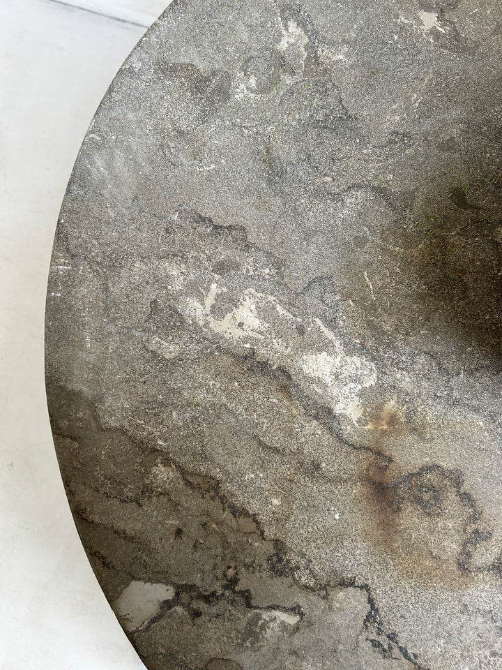 Stone top garden bistro round table