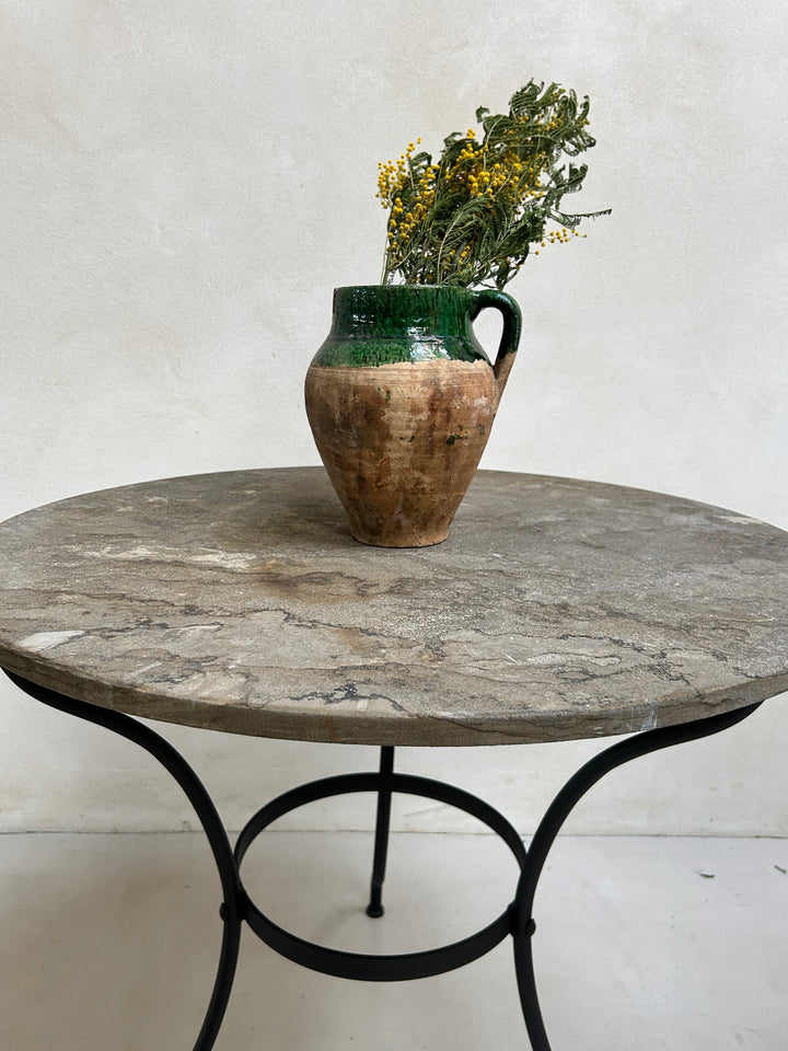 Stone top garden bistro round table