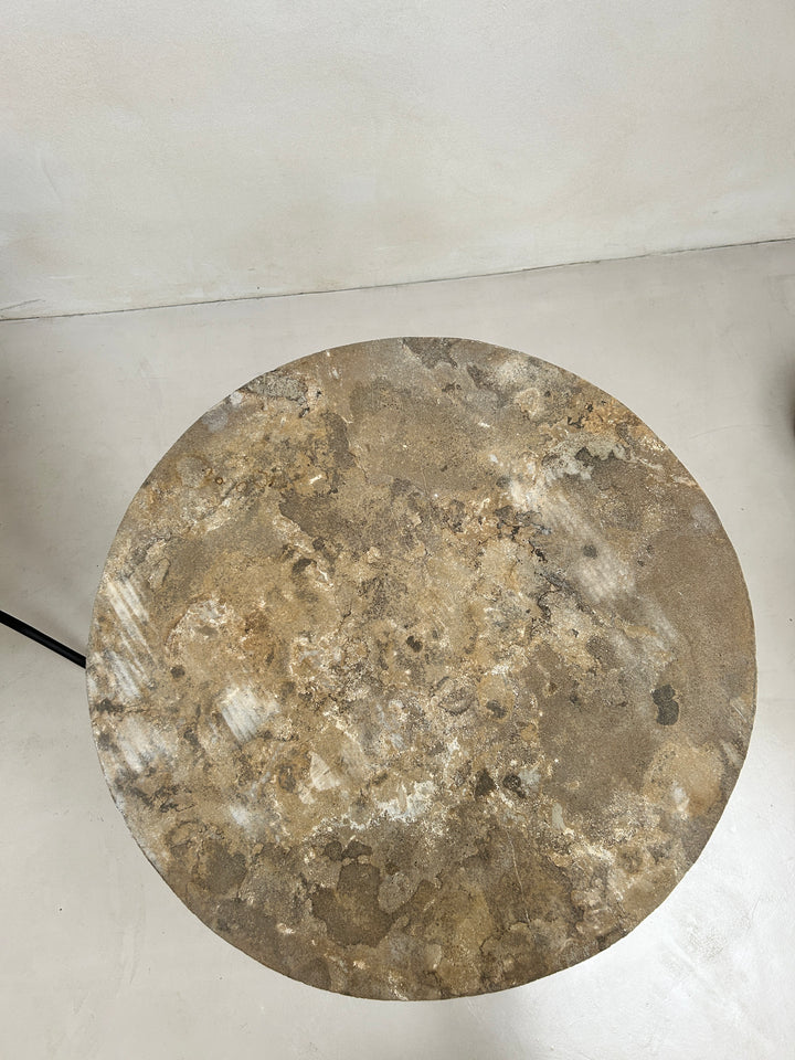 Stone top garden bistro round table