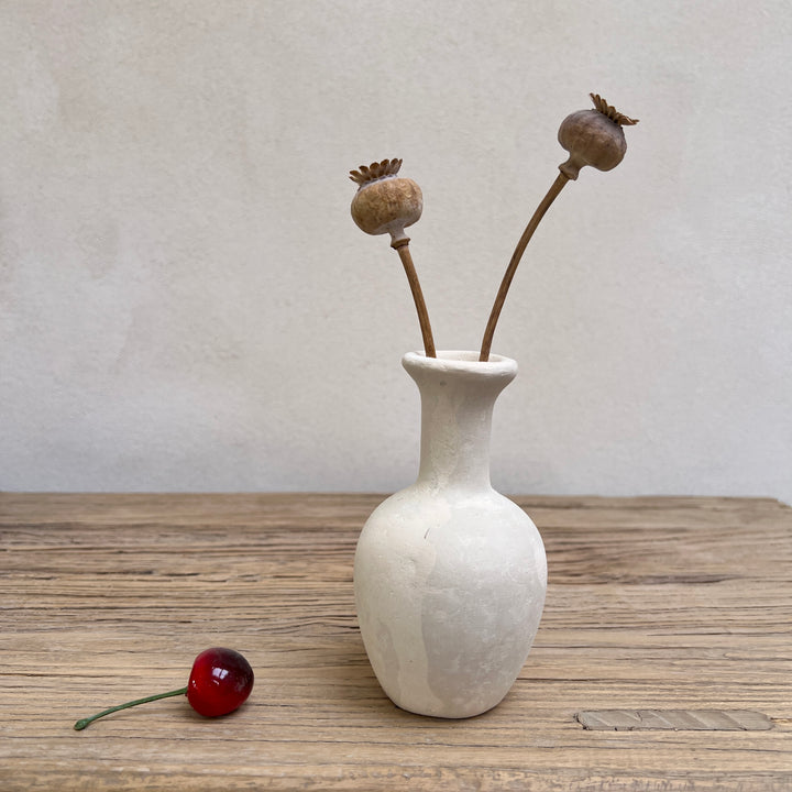 Stoneware neutral vase | G