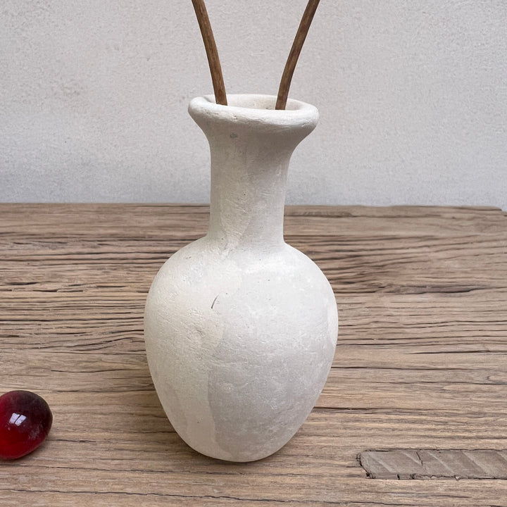 Stoneware neutral vase | G